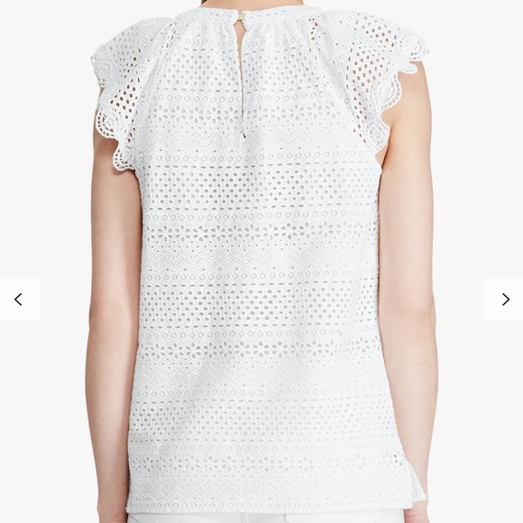 LAUREN RALPH LAUREN Wesisa Eyelet Top - Picture 3 of 7